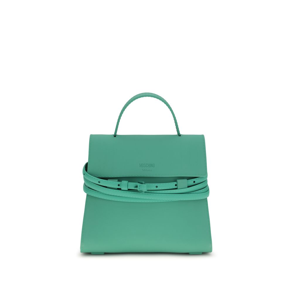Moschino Tie Me Small Handbag Aqua Silicone
