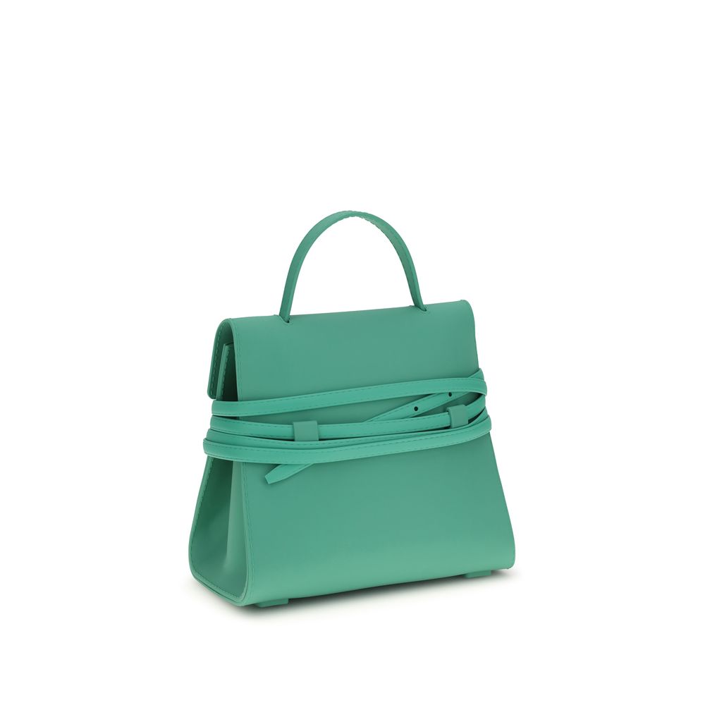 Moschino Tie Me Small Handbag Aqua Silicone