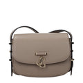 Jimmy Choo JC Shoulder Bag Taupe Grained Leather