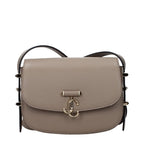 Jimmy Choo JC Shoulder Bag Taupe Grained Leather