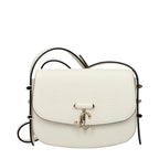 Jimmy Choo JC Crossbody Bag Milk Embossed Leather