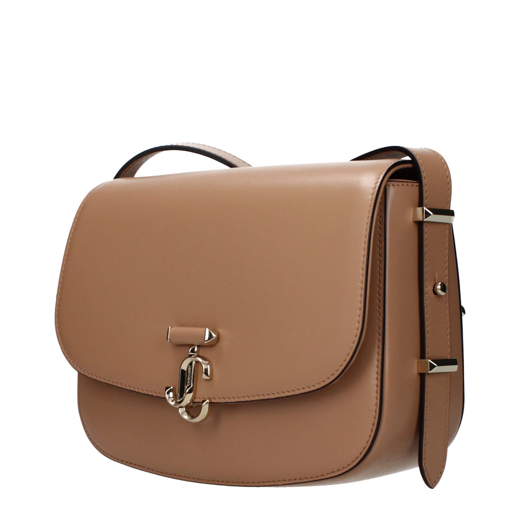 Jimmy Choo JC Crossbody Bag Biscuit Leather