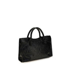 Balenciaga Le City Medium Leather Handbag in Black