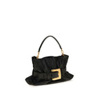 Balmain Medium Anthem Bag in Calfskin Leather - Black