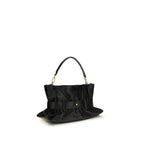 Balmain Medium Anthem Bag in Calfskin Leather - Black