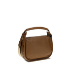 Burberry Small B Clip Calf Leather Crossbody Bag TanBag