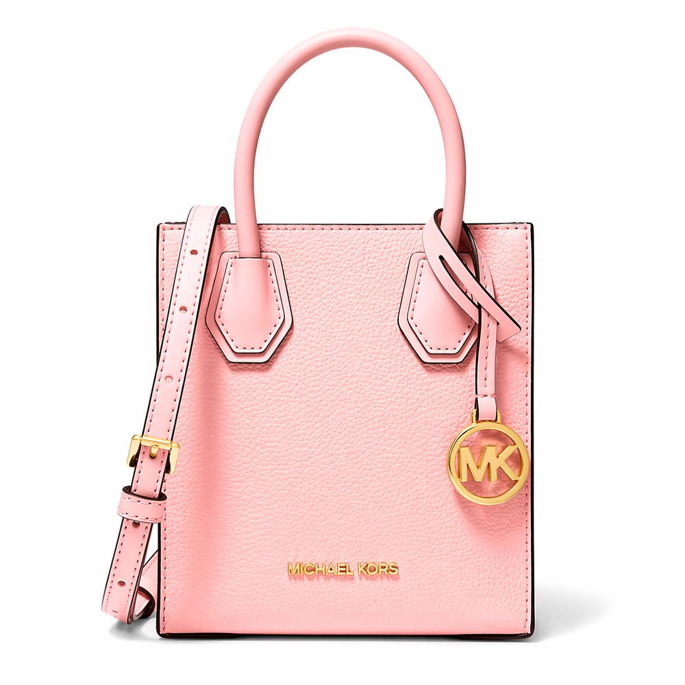Michael Kors Mercer Extra-Small Leather Tote Bag Powder Blush