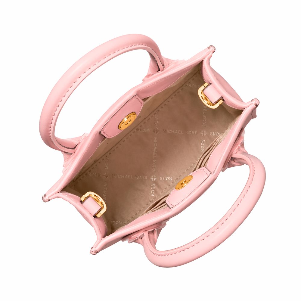 Michael Kors Mercer Extra-Small Leather Tote Bag Powder Blush