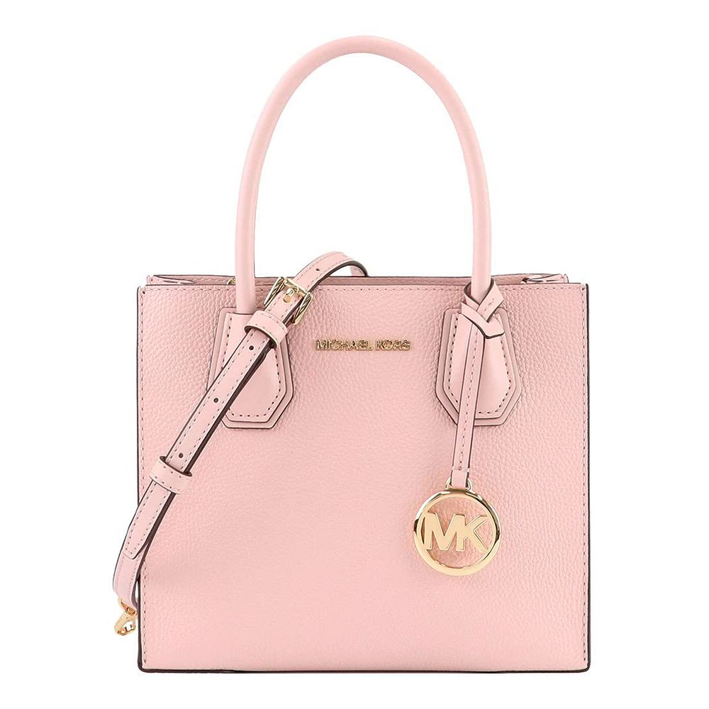 Michael Kors Mercer Medium Leather Tote Bag Powder Blush