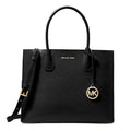 Michael Kors Mercer Medium Leather Tote Bag Black