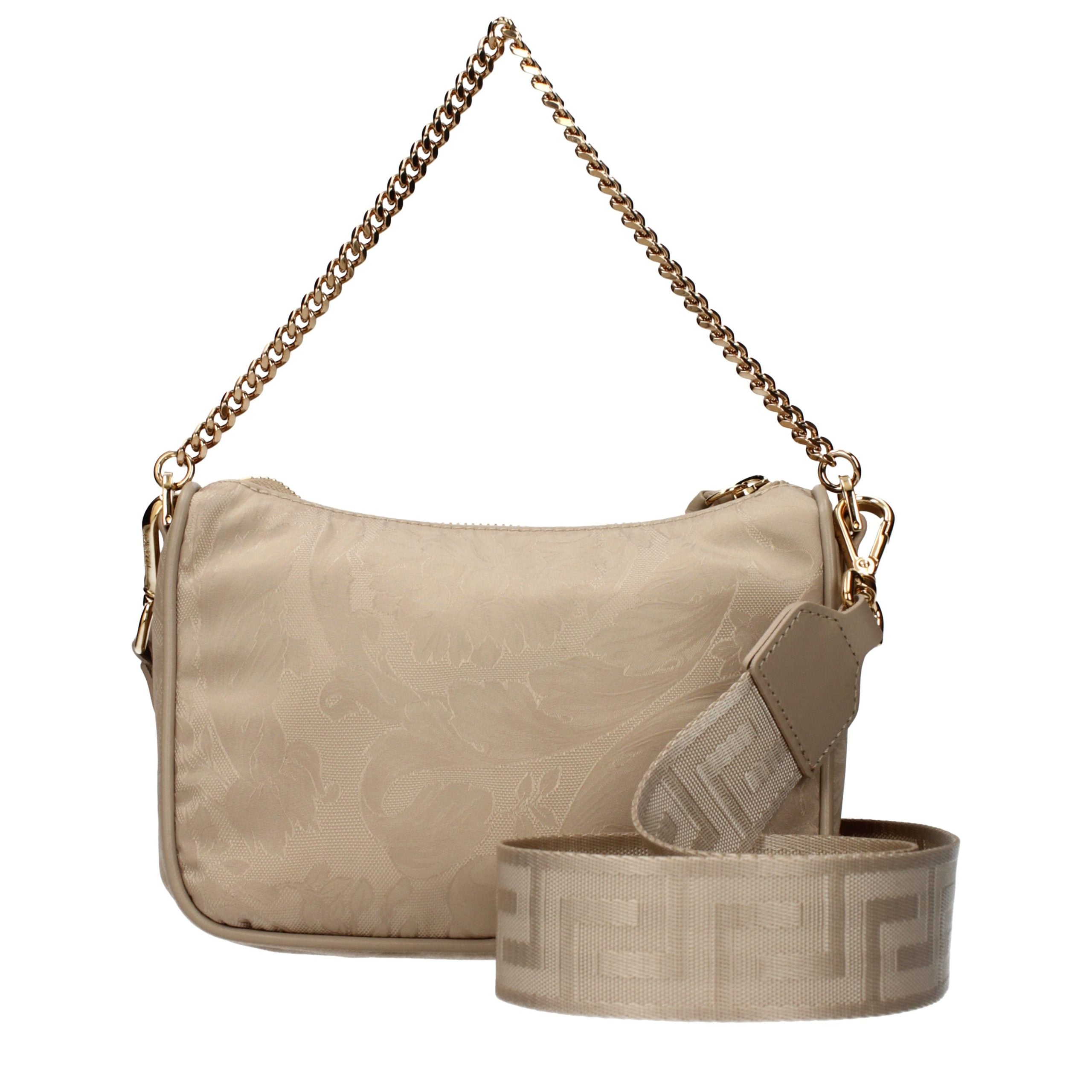 Versace Medusa Chain Shoulder Bag Beige