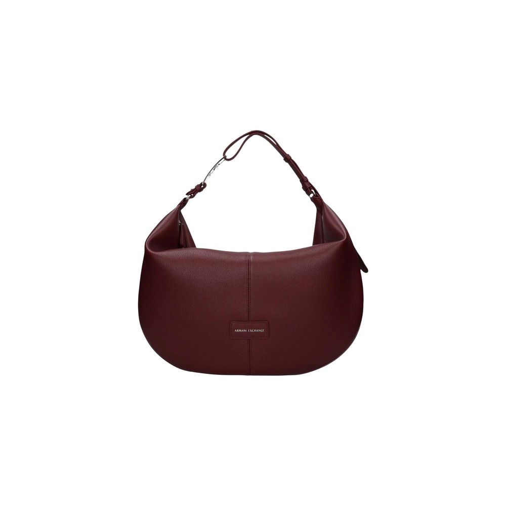 Armani Exchange Rounded Shoulder Bag Burgudy
