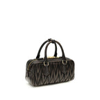 Miu Miu Arcadie Matelassé Lambskin Mini Handbag Brown
