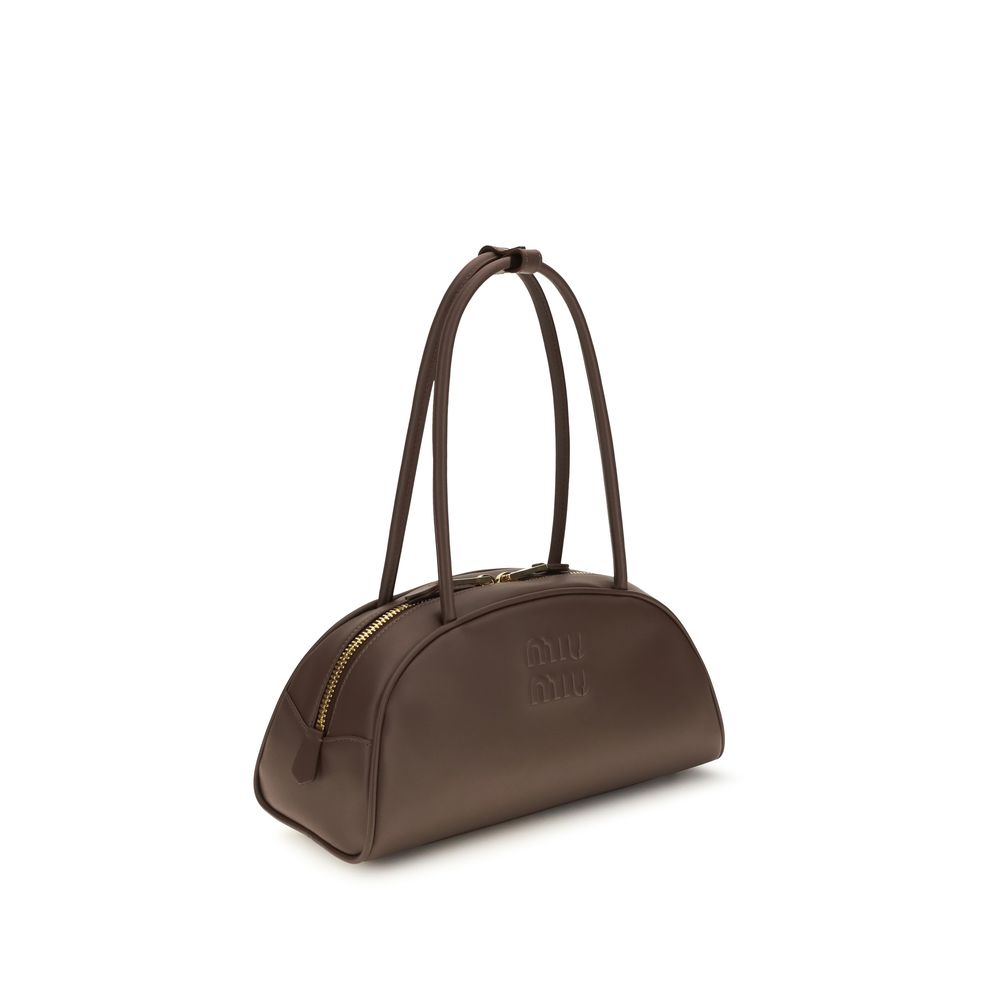 Miu Miu Beau Small Shoulder Bag Cognac
