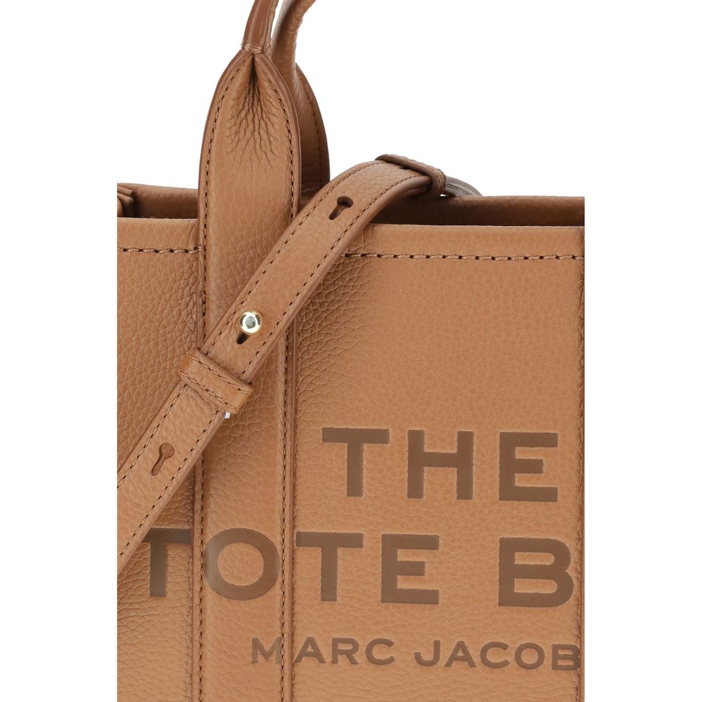 Marc Jacobs The Small Tote Bag Grained Leather Camel