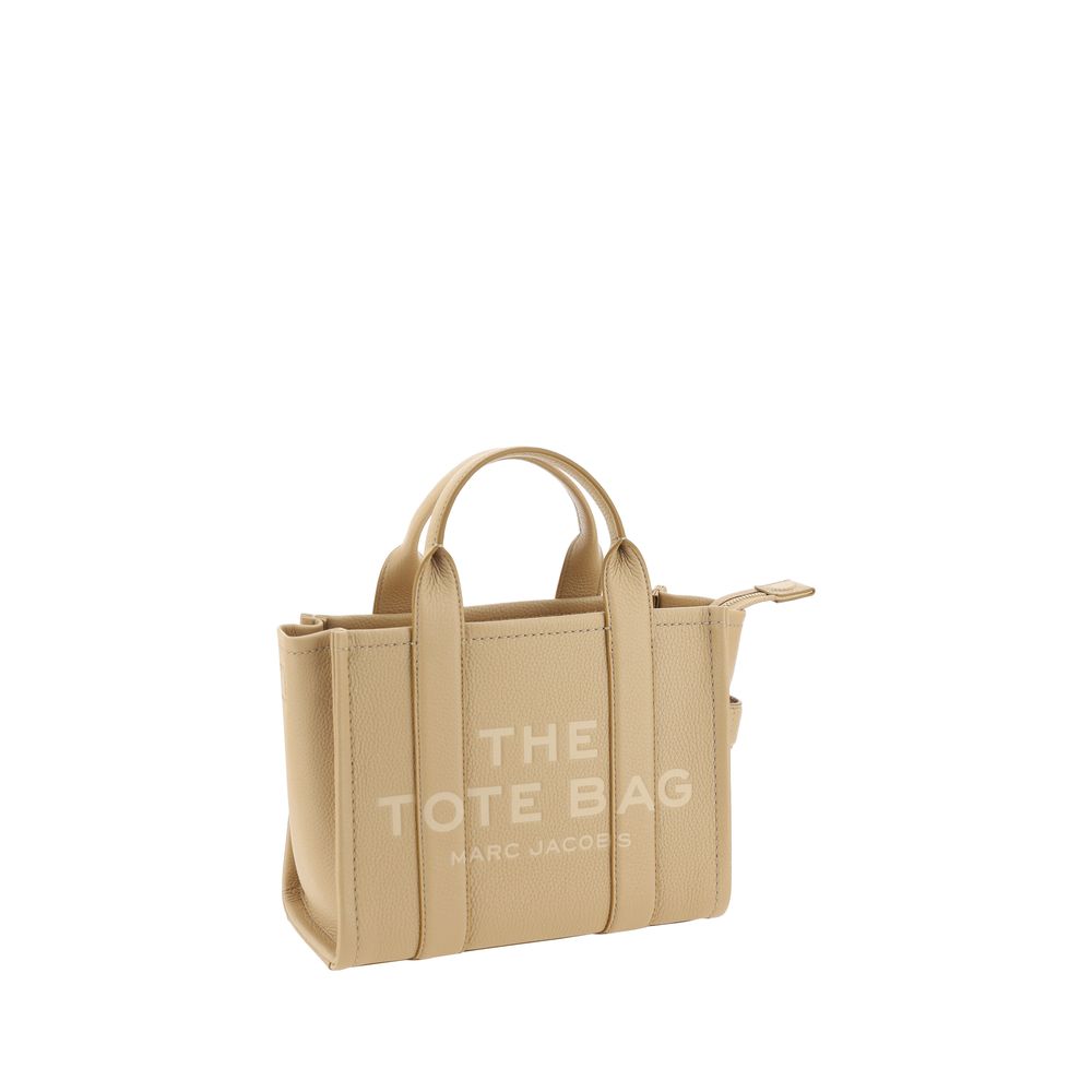 Marc Jacobs The Small Tote Bag Grained Leather Beige