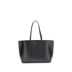 Tory Burch Perry Tote Bag Grained Leather Black