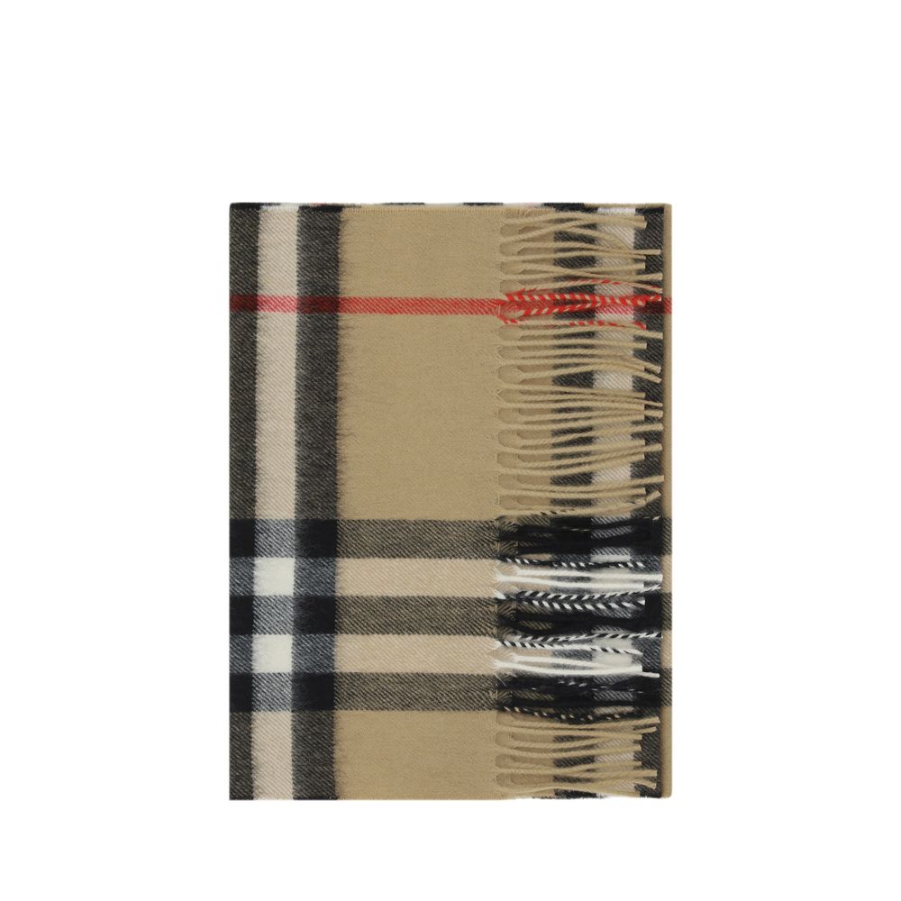 Burberry Archive Check Cashmere Scarf Archive Beige