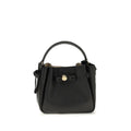 Tory Burch Romy Mini Bucket Bag Grained Leather Black