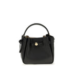 Tory Burch Romy Mini Bucket Bag Grained Leather Black