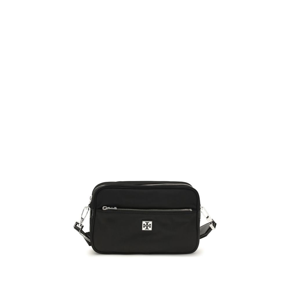 Tory Burch Virginia Shoulder Bag Recycled Nylon Black