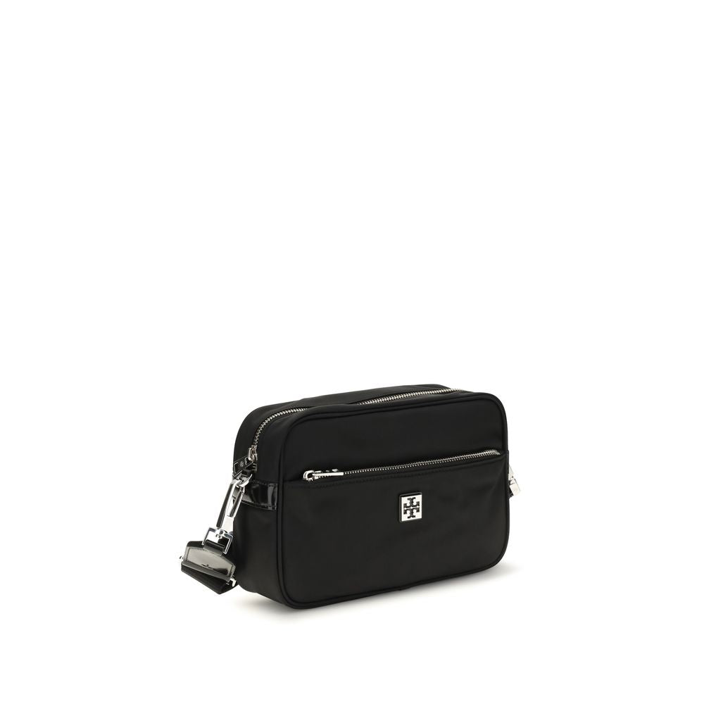 Tory Burch Virginia Shoulder Bag Recycled Nylon Black
