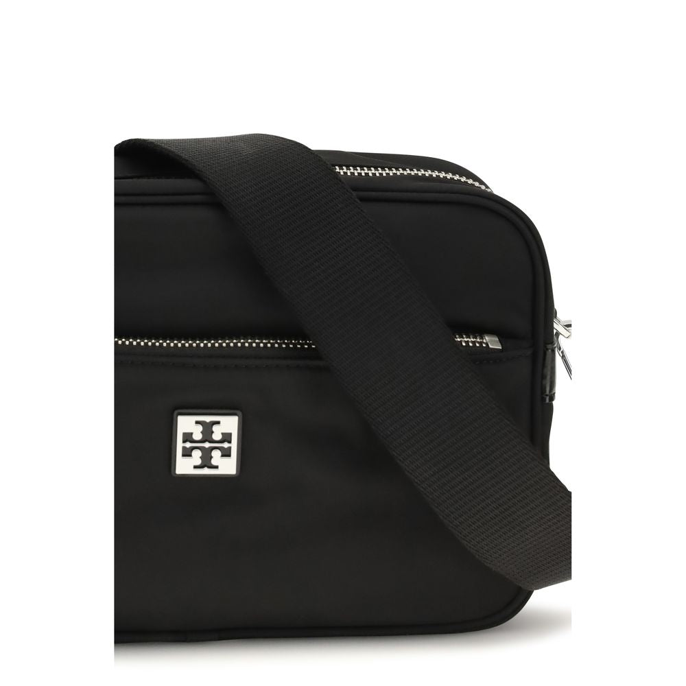 Tory Burch Virginia Shoulder Bag Recycled Nylon Black