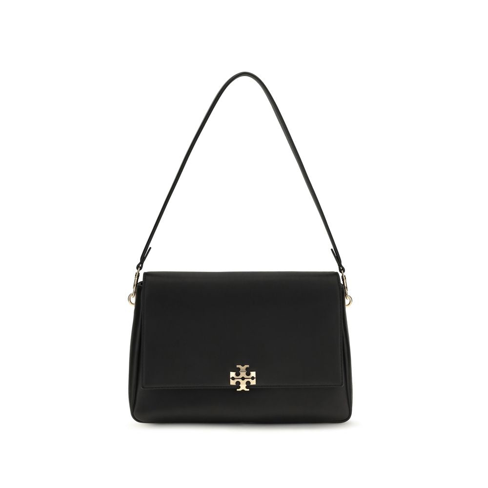 Tory Burch Charlie Shoulder Bag Black Leather
