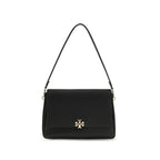 Tory Burch Charlie Shoulder Bag Black Leather
