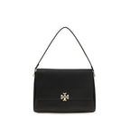 Tory Burch Charlie Large Shoulder Bag Black Leatherr Bag