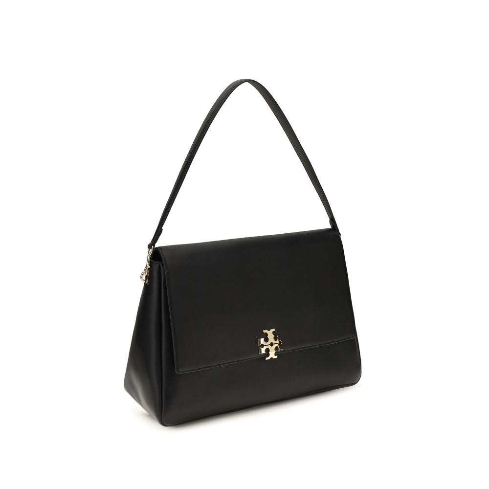 Tory Burch Charlie Large Shoulder Bag Black Leatherr Bag