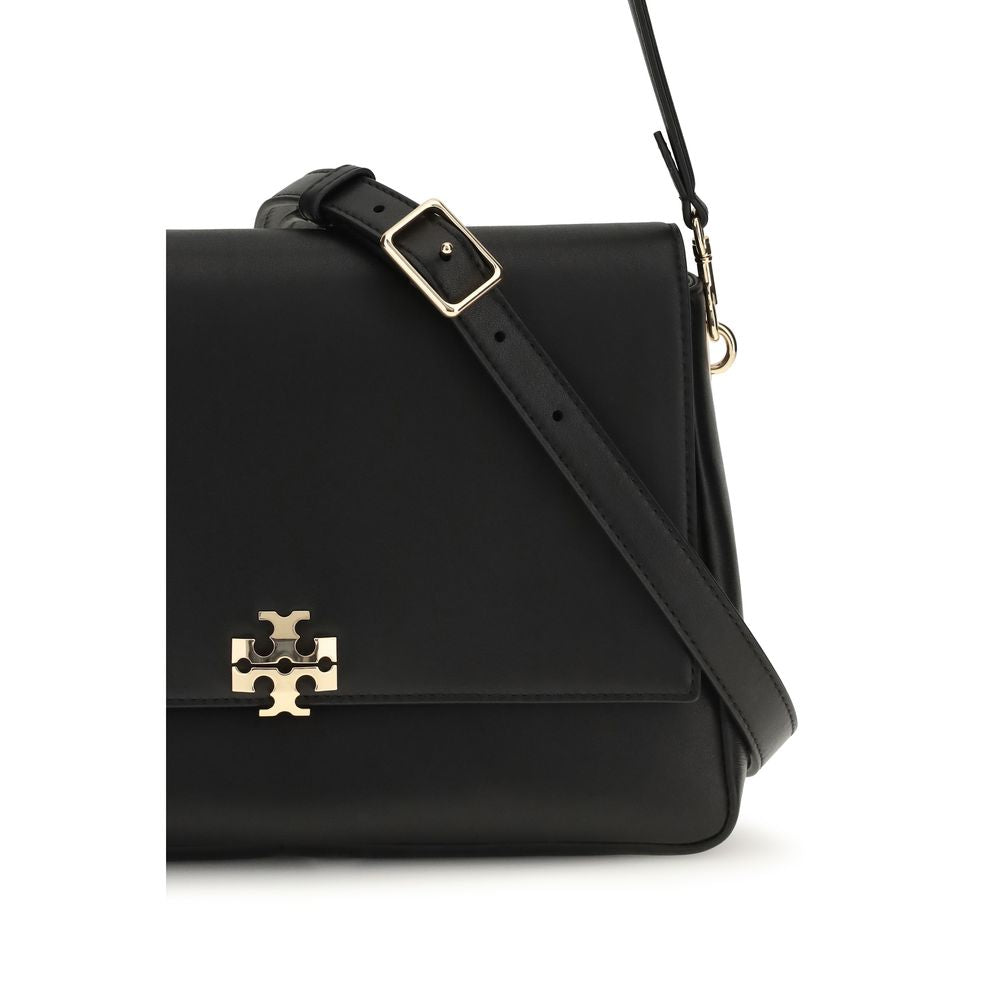 Tory Burch Charlie Shoulder Bag Black Leather