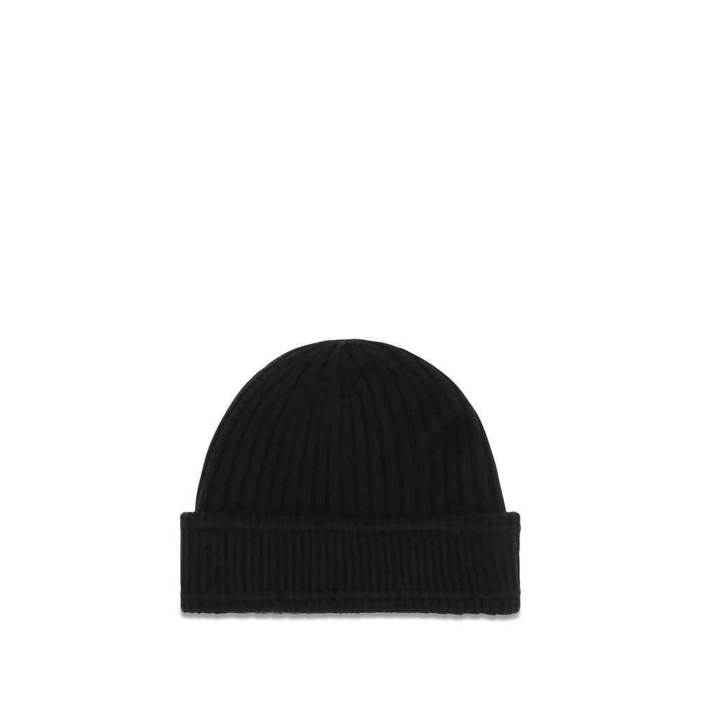Burberry Merino Wool Ribbed Beanie