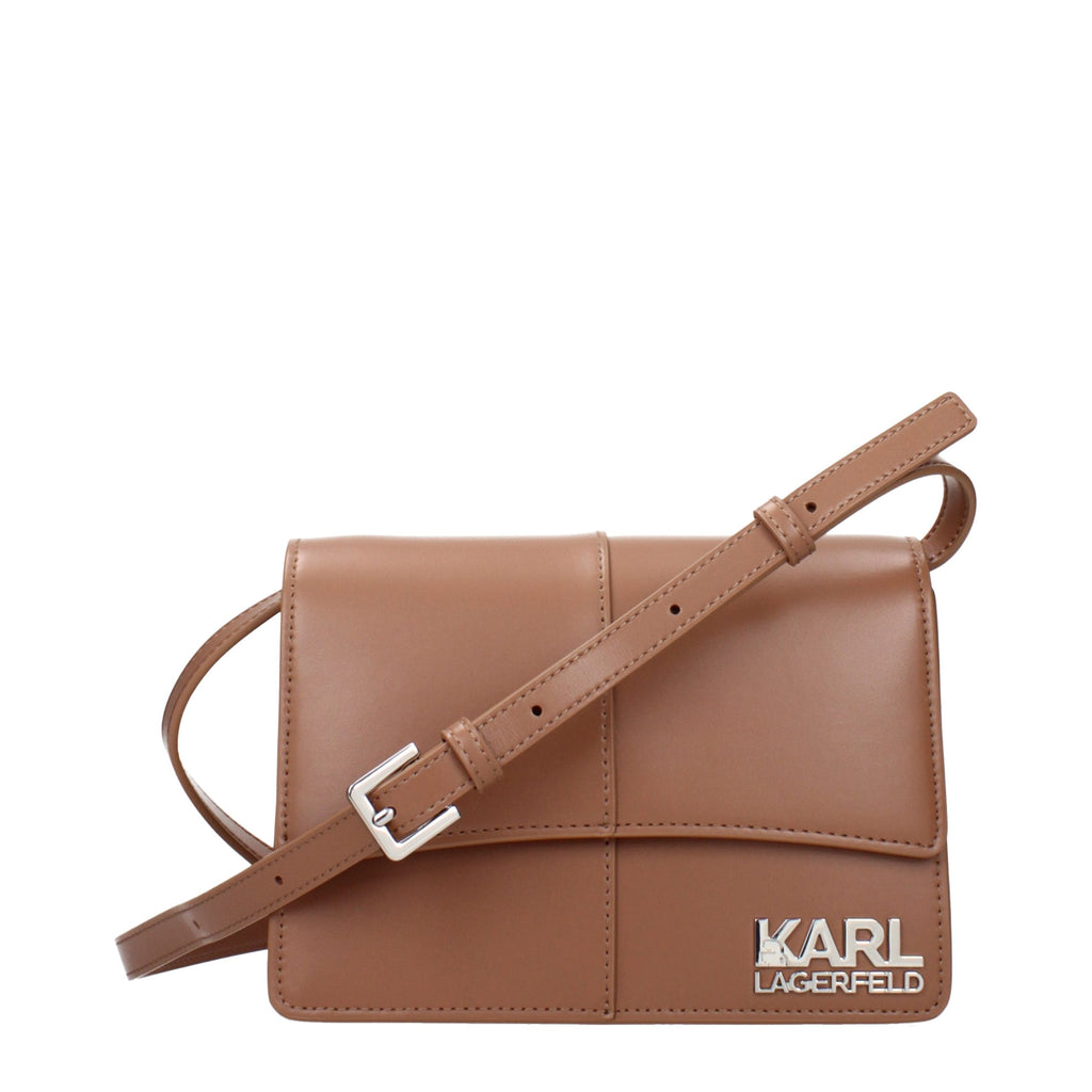 Karl Lagerfeld K/Signature Crossbody Bag in Cognac Brown