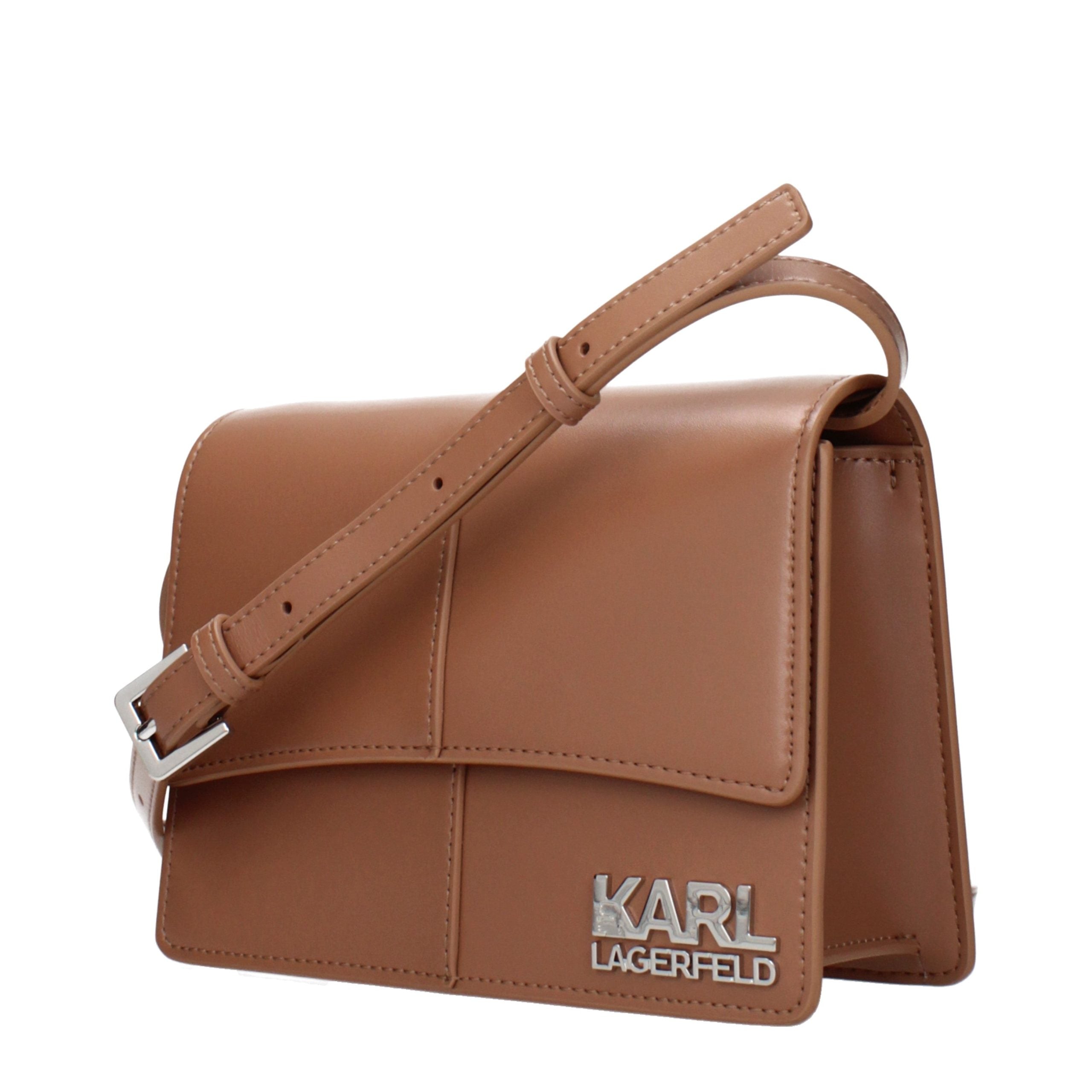 Karl Lagerfeld K/Signature Crossbody Bag in Cognac Brown