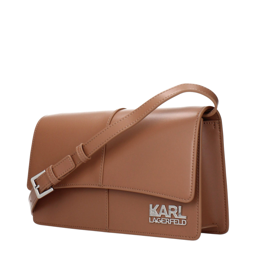 Karl Lagerfeld K/Signature Crossbody Bag in Cognac Brown