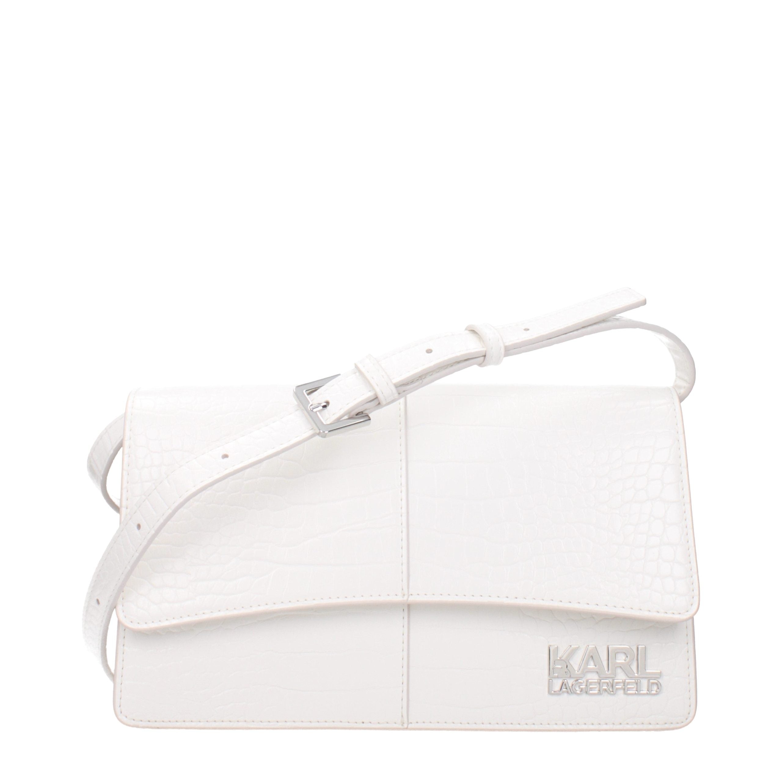Karl Lagerfeld K/Signature Crossbody Bag in White