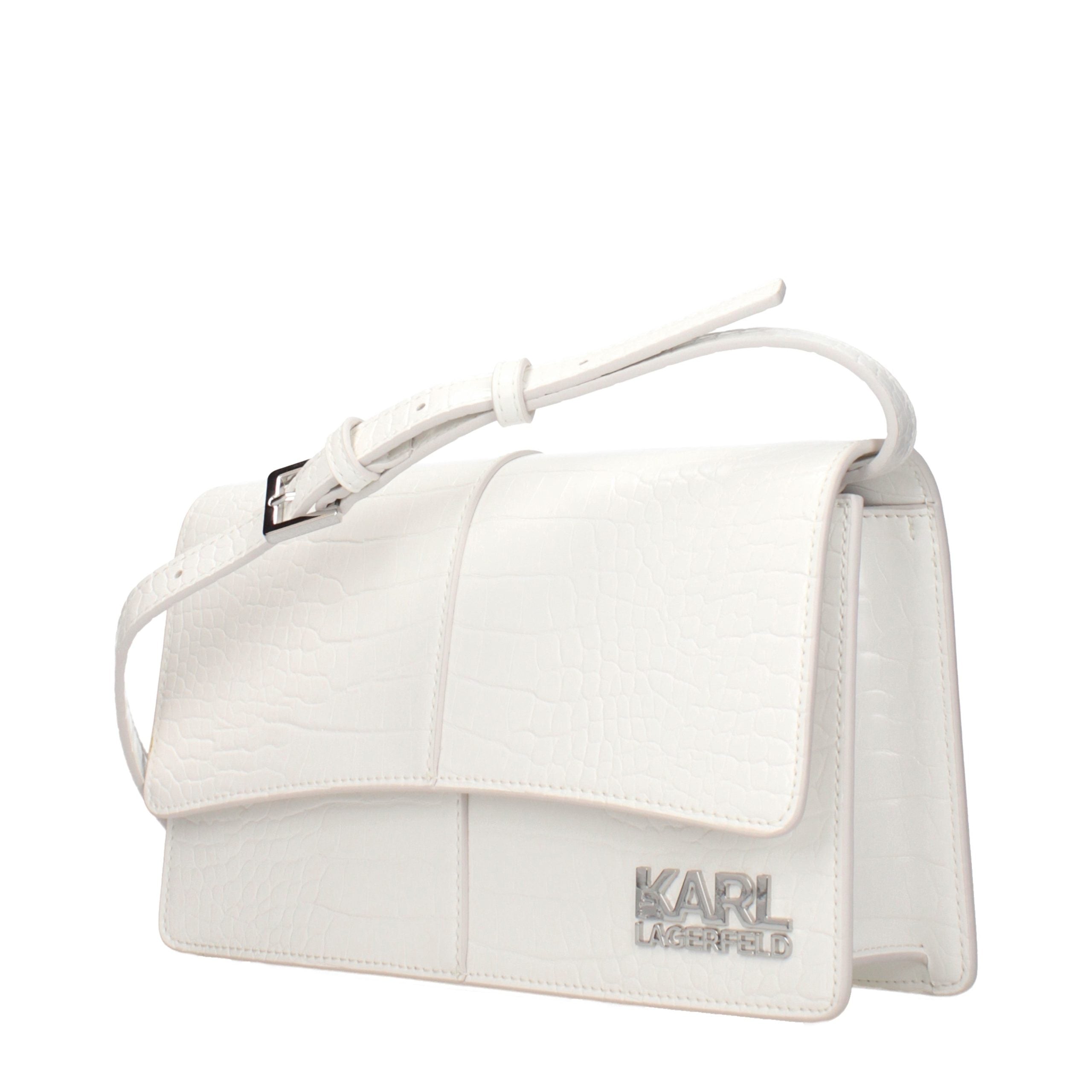 Karl Lagerfeld K/Signature Crossbody Bag in White