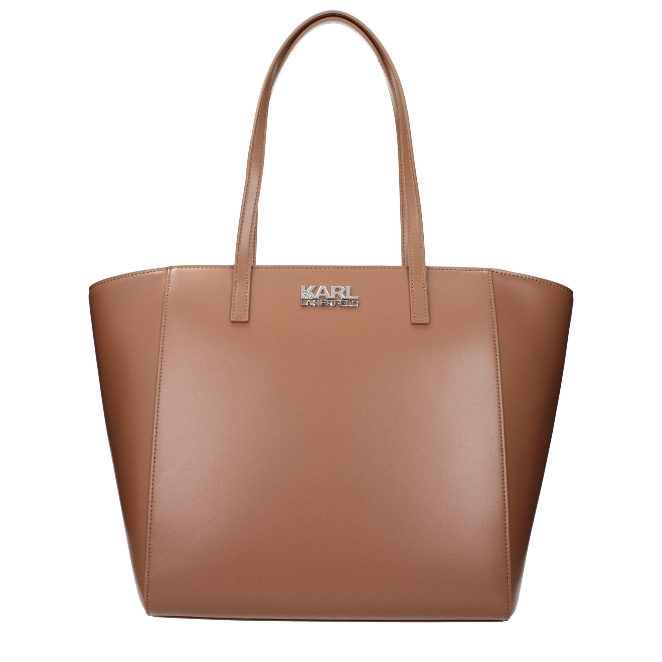 Karl Lagerfeld K/Signature Tote Bag in Cognac Brown