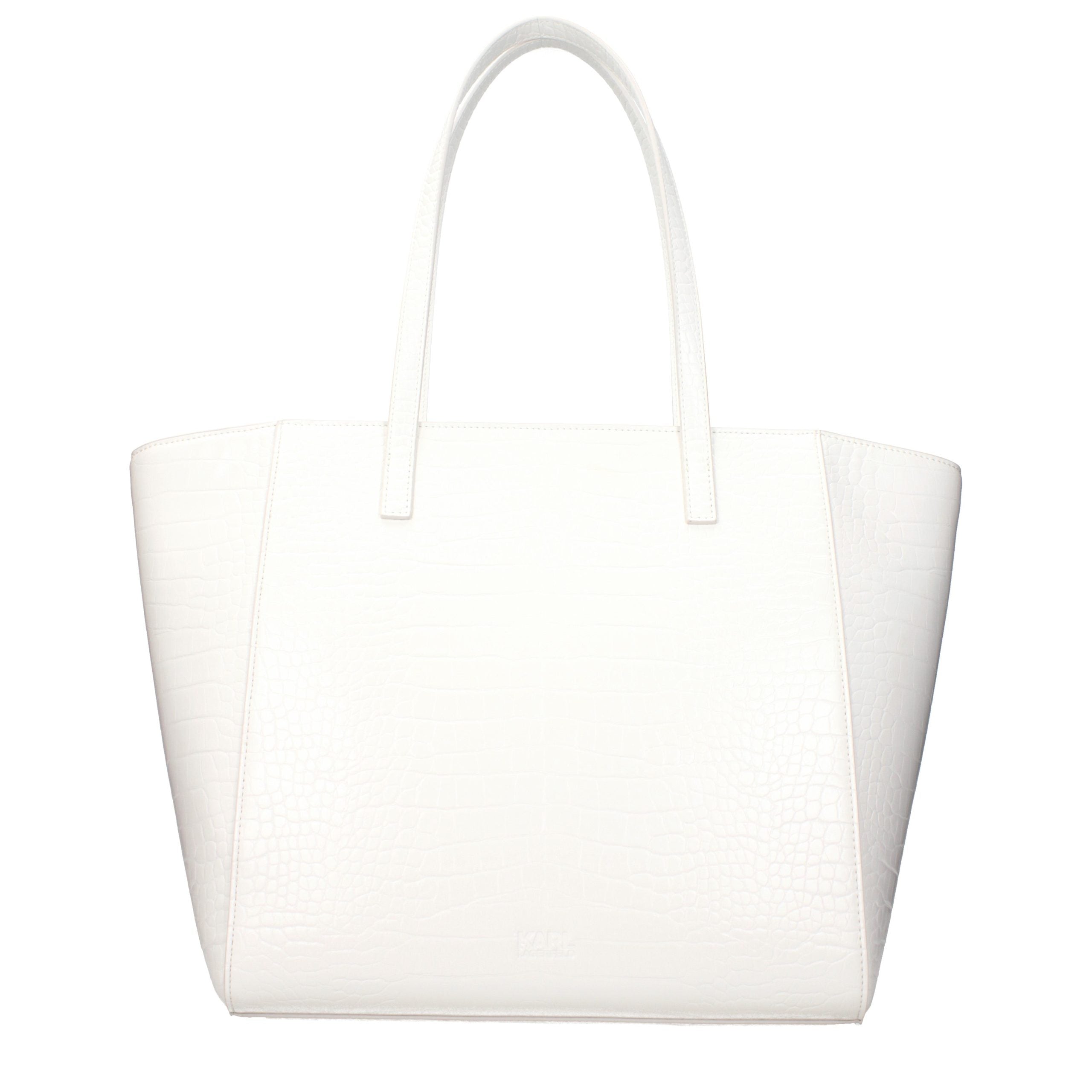 Karl Lagerfeld K/Signature Tote Bag in White