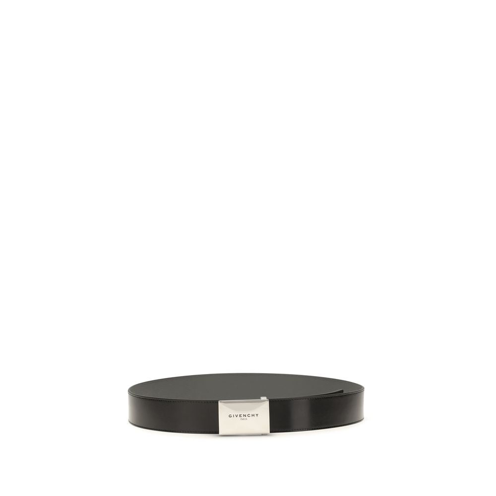 Givenchy Reversible Black Calfskin Belt with Logo Buckle 4cm