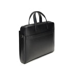 Ferragamo Gancini Black Leather Briefcase