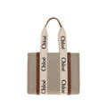 Chloé Large Woody Tote Bag in Linen