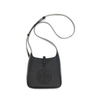 Tory Burch Miller Mini Swing Bag in Black Pebbled Leather