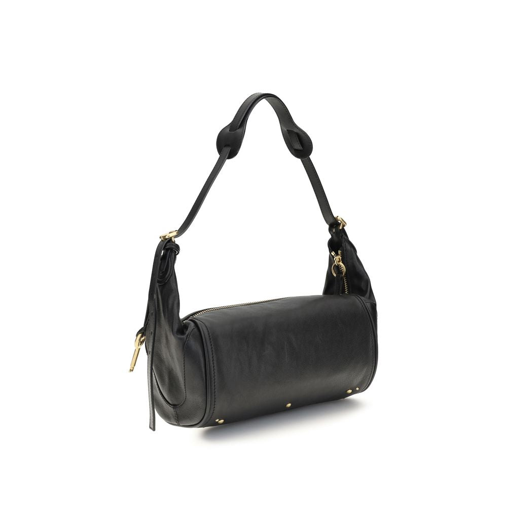 Chloé Small Paddington Leather Shoulder Bag in Black