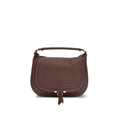 Chloé Marcie Large Leather Shoulder Bag in Sepia Brown