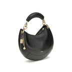 Chloé Marcie Small Leather Shoulder Bag in Black