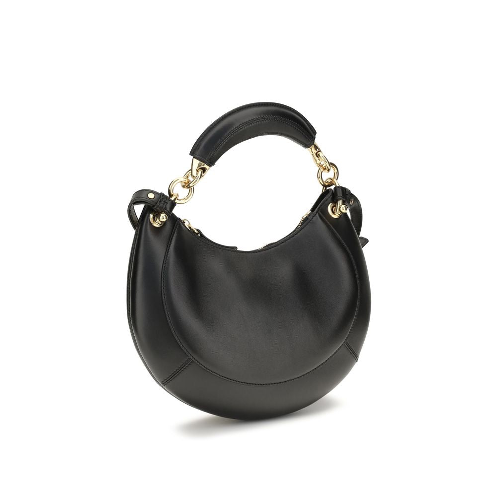 Chloé Marcie Small Leather Shoulder Bag in Black