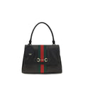 Gucci Paparazzo Leather Top Handle Bag in Black
