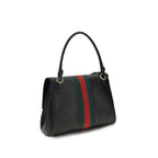 Gucci Paparazzo Leather Top Handle Bag in Black